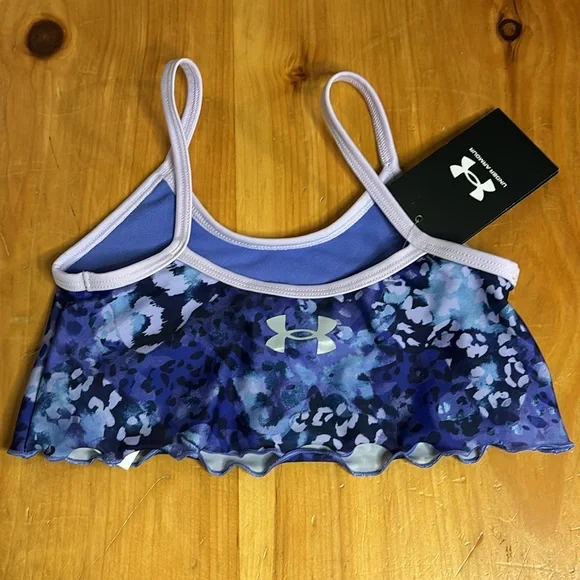 🏖️NWT: UNDER ARMOUR - Girls' Midkini 2 Piece - Size 5 - Picture 10 of 12